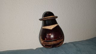 Figura antigua caja de madera