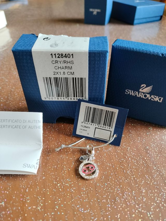 Charm Swarovski segno zodiacale cancro