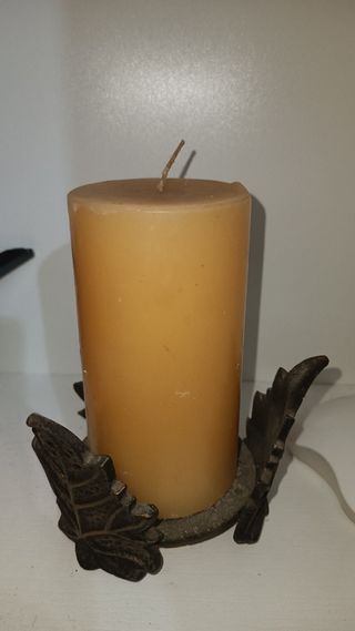 CENTRO DE MESA CON VELA