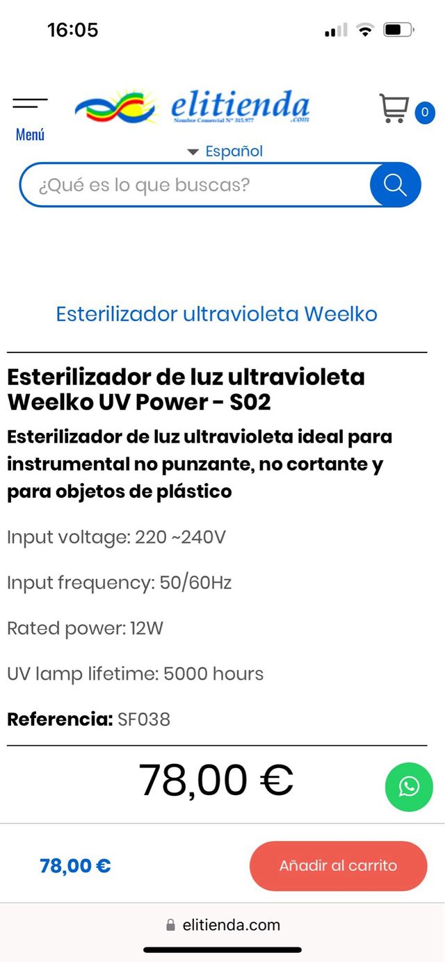 Esterilizador Pelugueria