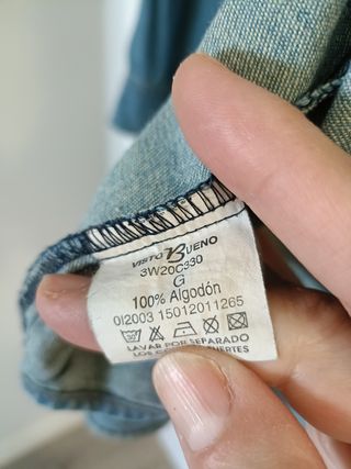 Camisa vaquera hombre