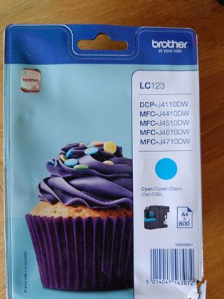Cartucho Brother LC123 Cian