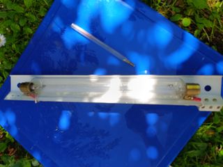 Antigua lámpara de cabina telefonica