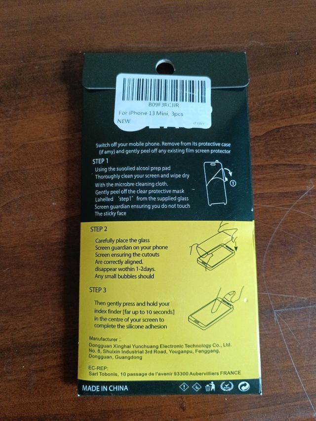 Pellicola di vetro temperato 3 pezzi