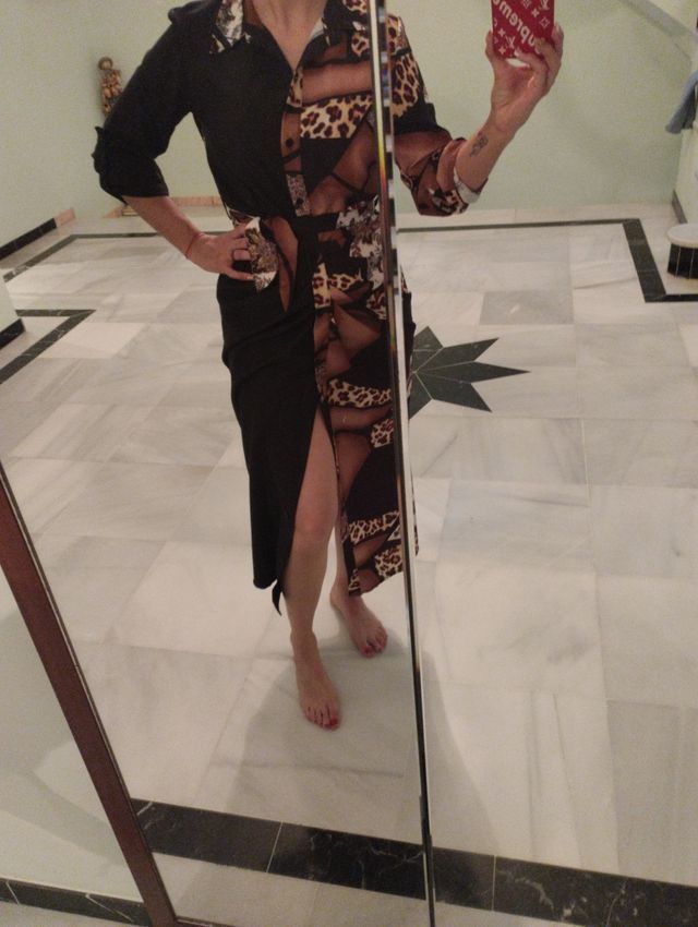 Vestido animal print