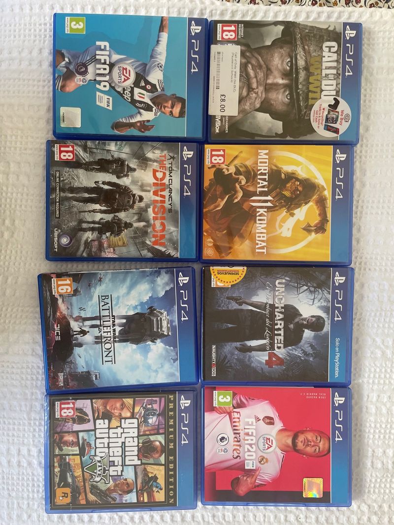 Imagen de Set de 8 juegos PS4