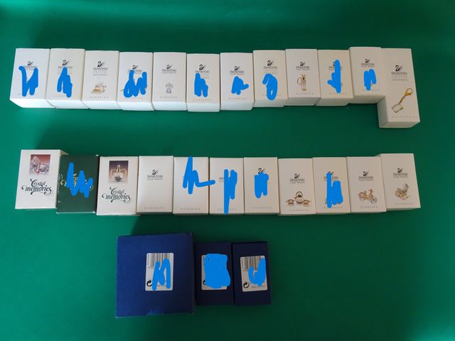 Swarovski con decorazioni in oro- RARITA'