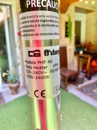 Estufa eléctrica de buena calidad como nueva
