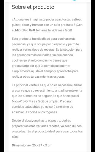 Micropro grill de tupperware