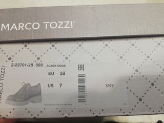 Zapato MOCASÍN MARCO TOZZI NEGRO Mujer TALLA 38 EU
