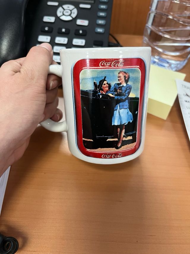 Taza vintage Coca-cola