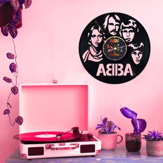 Reloj de Disco de Vinilo ABBA