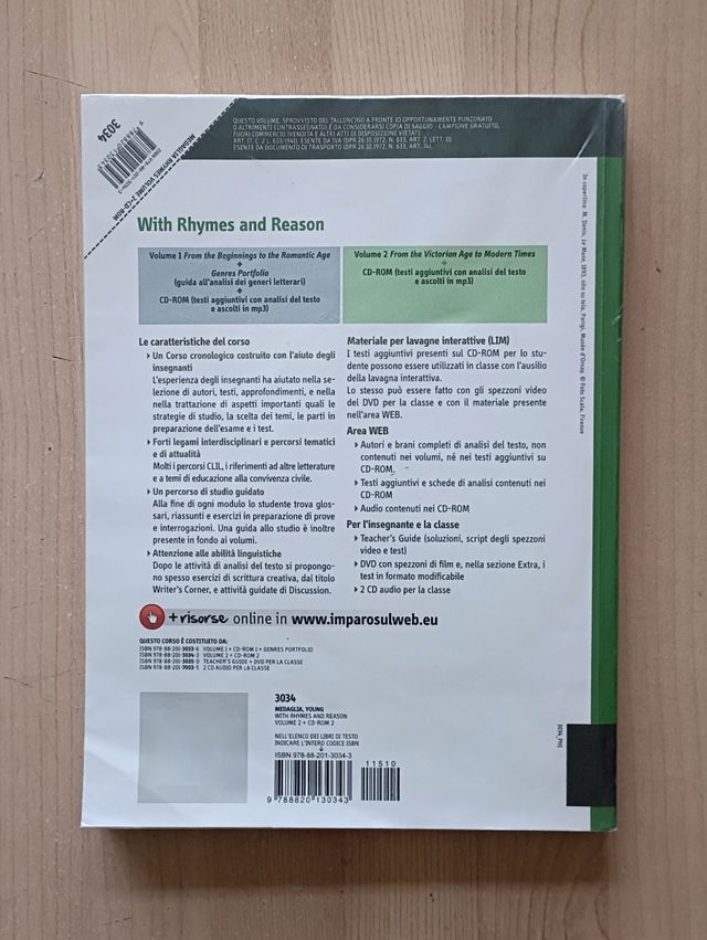 Libro di letteratura inglese