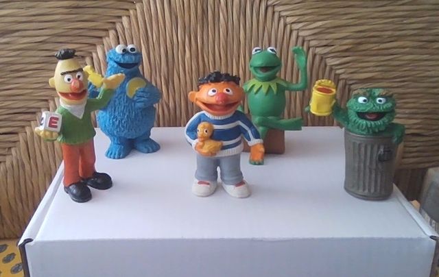Pack figuras Barrio Sésamo, años 80