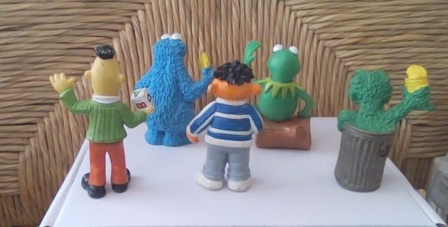 Pack figuras Barrio Sésamo, años 80