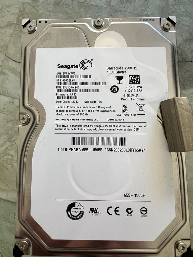 Diaco hdd seagate barracuda 1000 gb 7200
