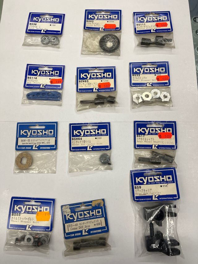 Kyosho lote de piezas de recambios Kyosho Vintage