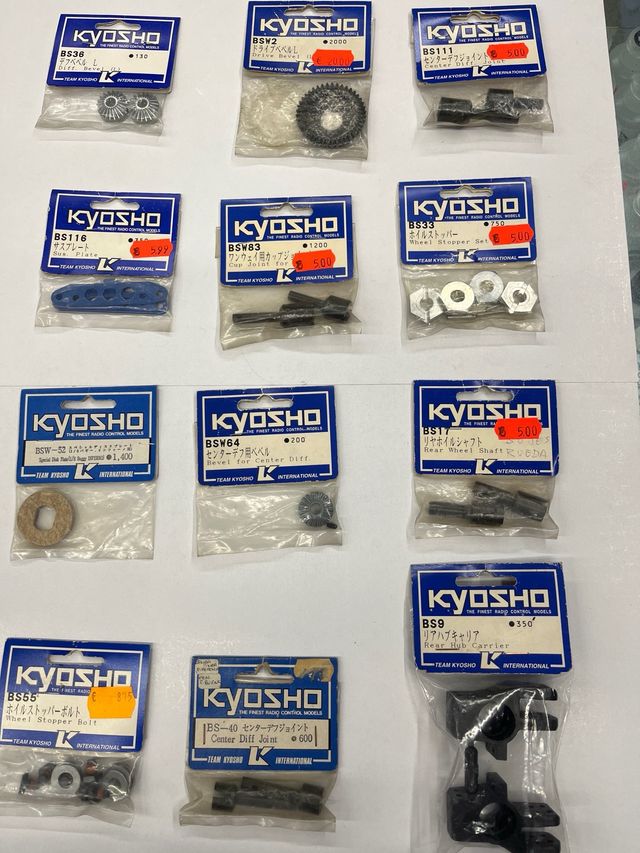 Kyosho lote de piezas de recambios Kyosho Vintage