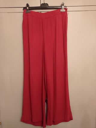 Pantalón ancho ,zara,,s,caldero,cintura 36
