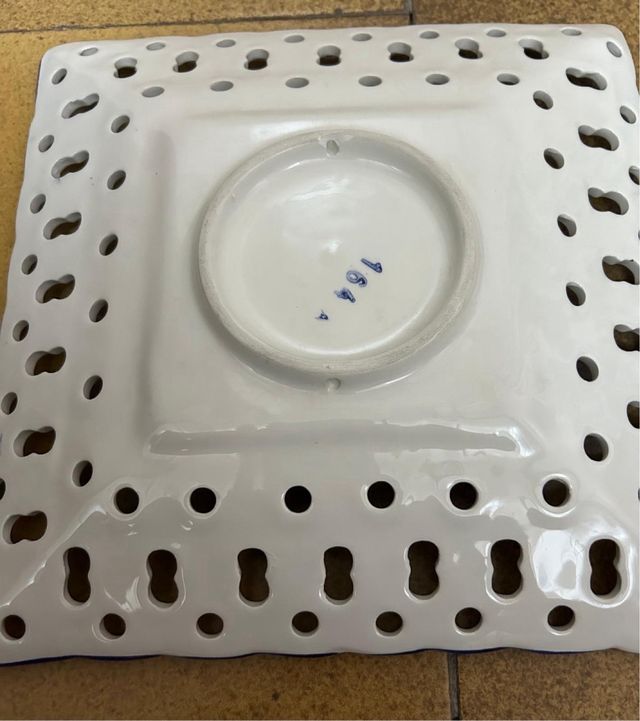 Plato ceramica cuadrado