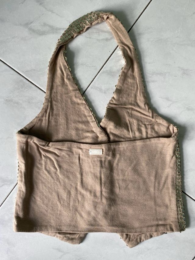 Gilet paillettes oro tg 7 anni bambina Miss Grant