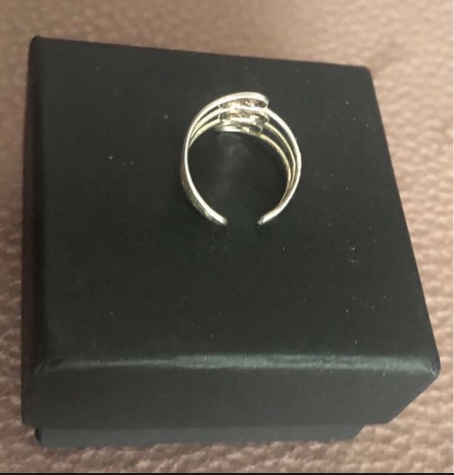 Anillo de dedo pie plata