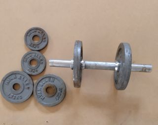 JUEGO PESAS MUSCULACION