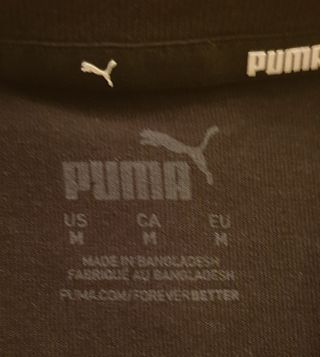 T-shirts corte donna Puma e Shein taglie M e S