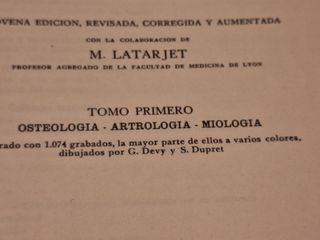 Libro Tratado de Anatomía Humana TOMO I