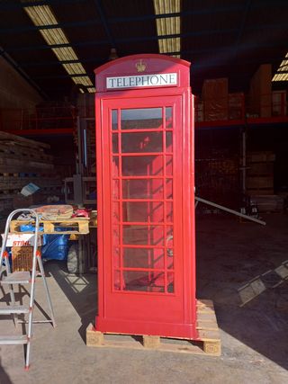 CABINA TELEFONICA INGLESA ORIGINAL
