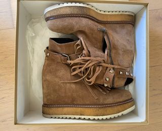 Botines flecos marrones nº40