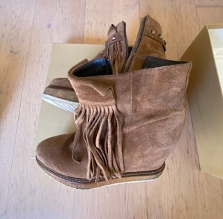 Botines flecos marrones nº40