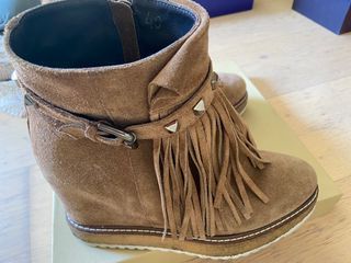 Botines flecos marrones nº40
