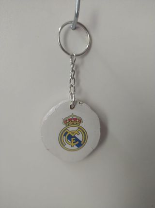 Llavero de madera del Real Madrid
