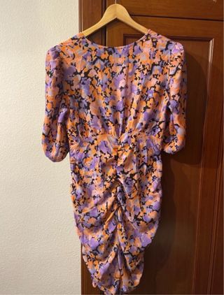 Vestido corto drapeado