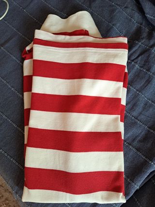 Polo  de manga  corta de rayas .