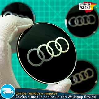 X4 Emblemas Audi 65mm Pegatinas Tapacubos Llantas