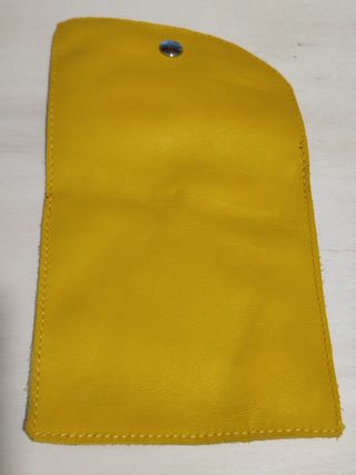 Portadocumenti portalibretto pelle Giallo