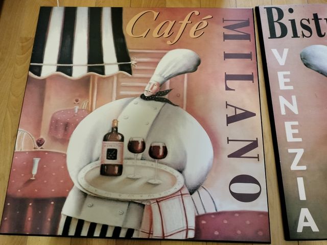 2 cuadros planos camareros nuevos