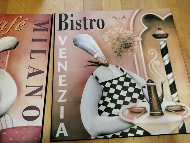 2 cuadros planos camareros nuevos