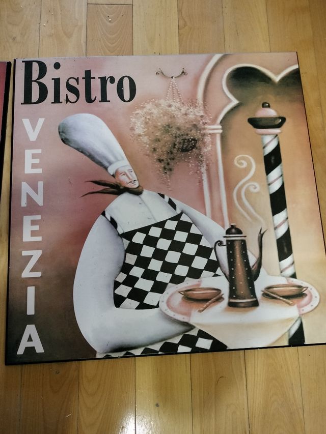 2 cuadros planos camareros nuevos