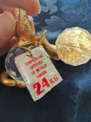 Oggettini cristallo e oro 