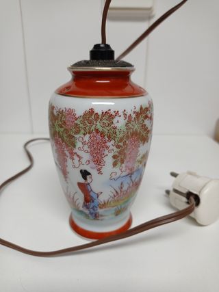 🇨🇳 Lampara esenciero de porcelana china