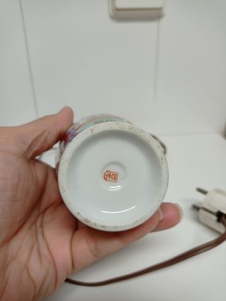 🇨🇳 Lampara esenciero de porcelana china