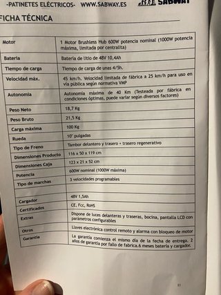 Patinete eléctrico