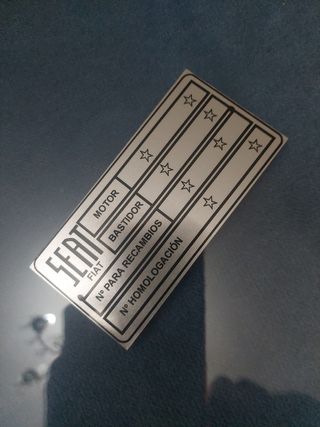 PLACA BASTIDOR SEAT