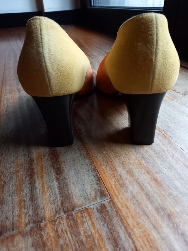 Scarpe décolleté sfumate arancione 40