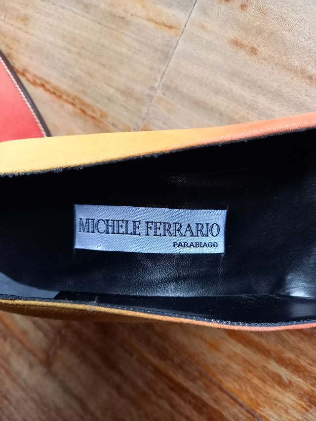 Scarpe décolleté sfumate arancione 40