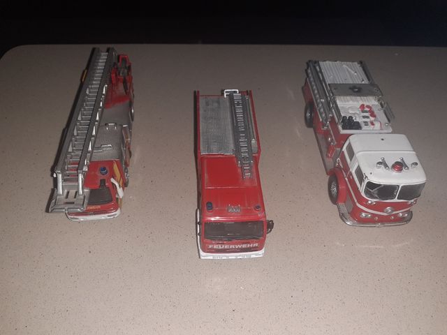 7 Camiones bomberos metal