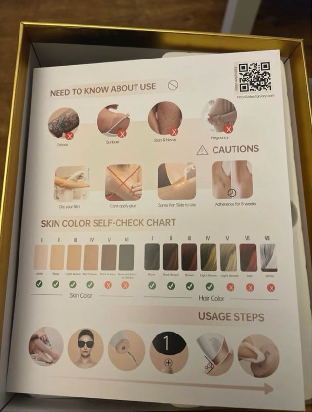 Depiladora luz pulsada